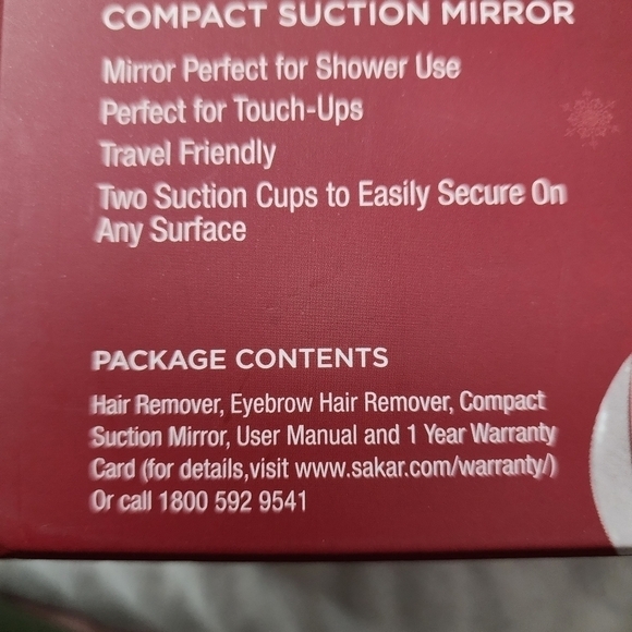 NIB VIVITAR Face Essentials Gift Set Painless Hair Eyebrow Remover Mirror New - Picture 9 of 10